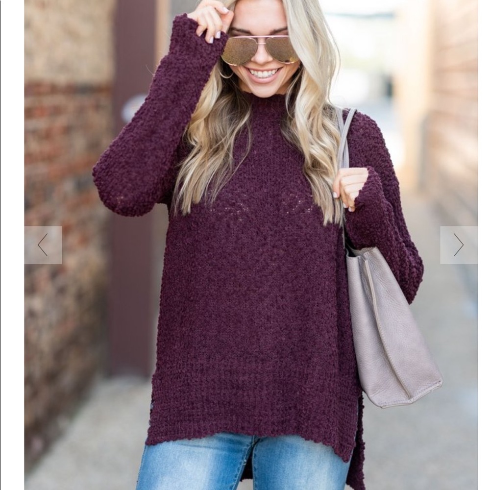 Super cozy purple sweater!